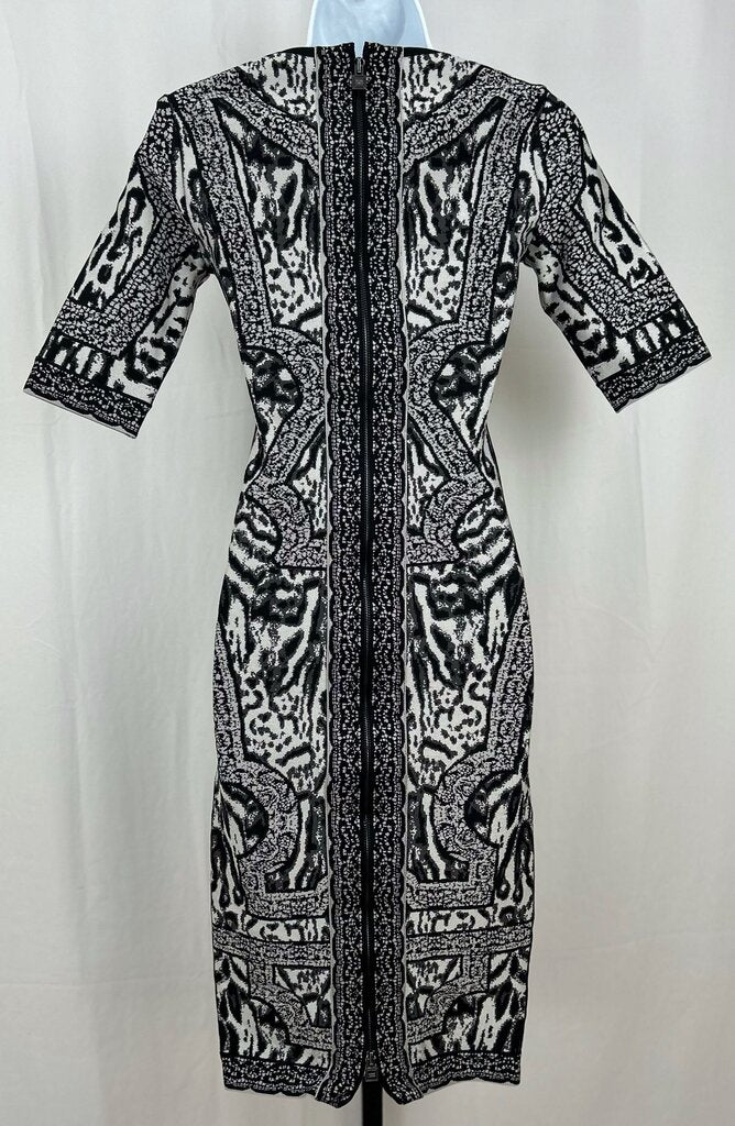 Herve Leger anthracite bodycon dress (S)