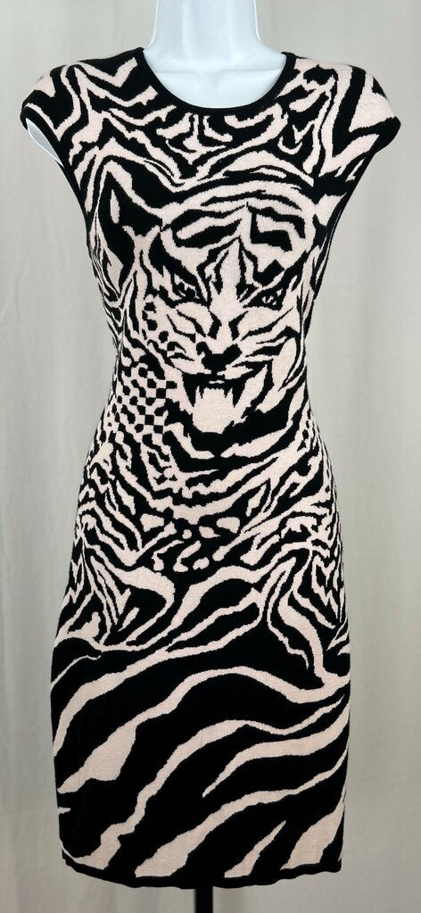 McQ Alexander McQueen tiger bodycon dress (M)