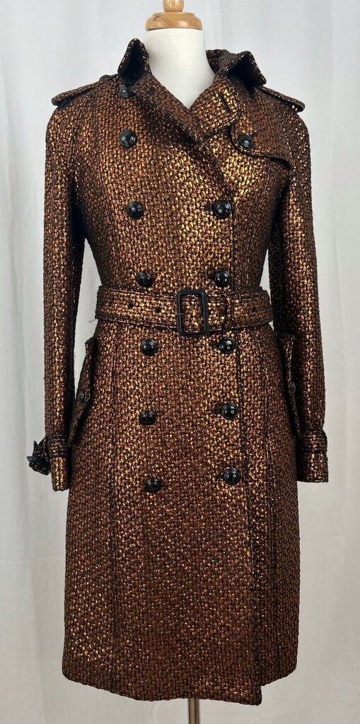 Burberry Copper thread trench coat (size 8)