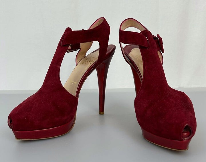 Louboutin Orlan 140 suede platforms (size 8)