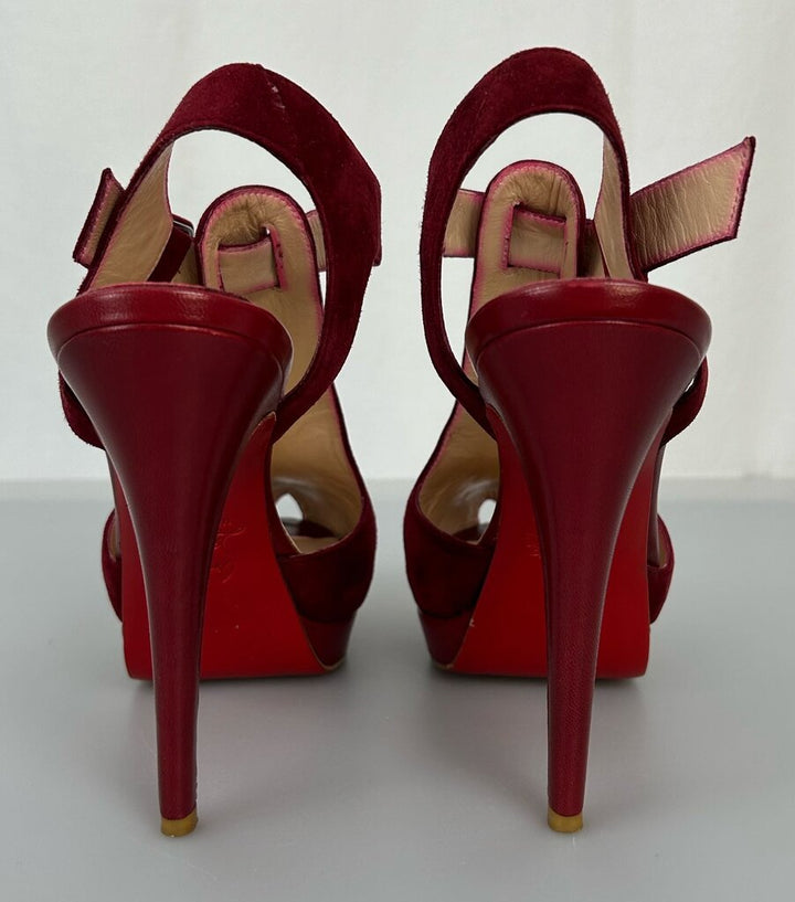Louboutin Orlan 140 suede platforms (size 8)