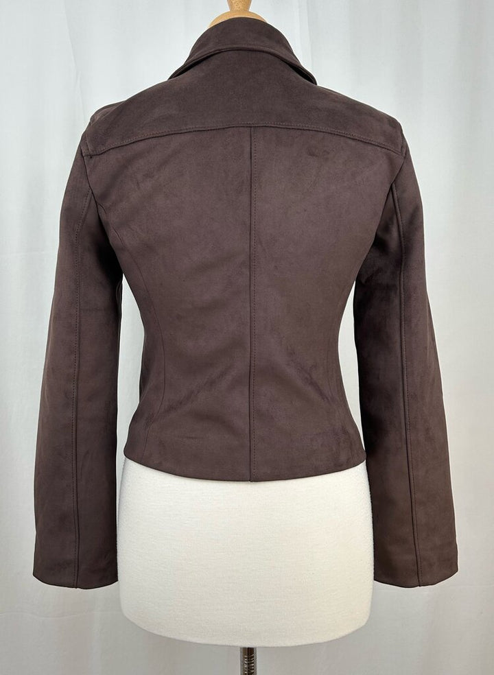 Abercrombie & Fitch NWT faux suede jacket (S)