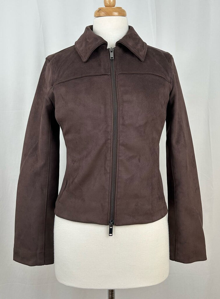 Abercrombie & Fitch NWT faux suede jacket (S)