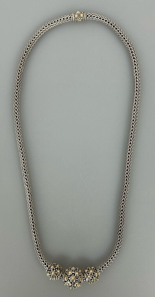 John Hardy Jaisalmer Trio Ball necklace