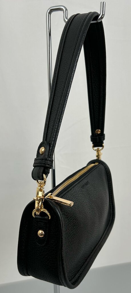 Poppy Barley "Classic Baguette" leather shoulder bag