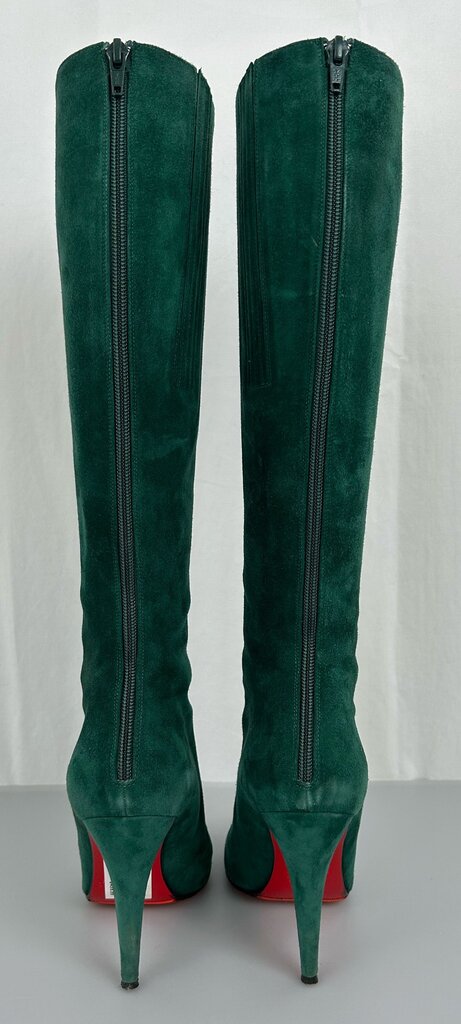 Louboutin "Babel" tall suede stiletto (size 7.5)