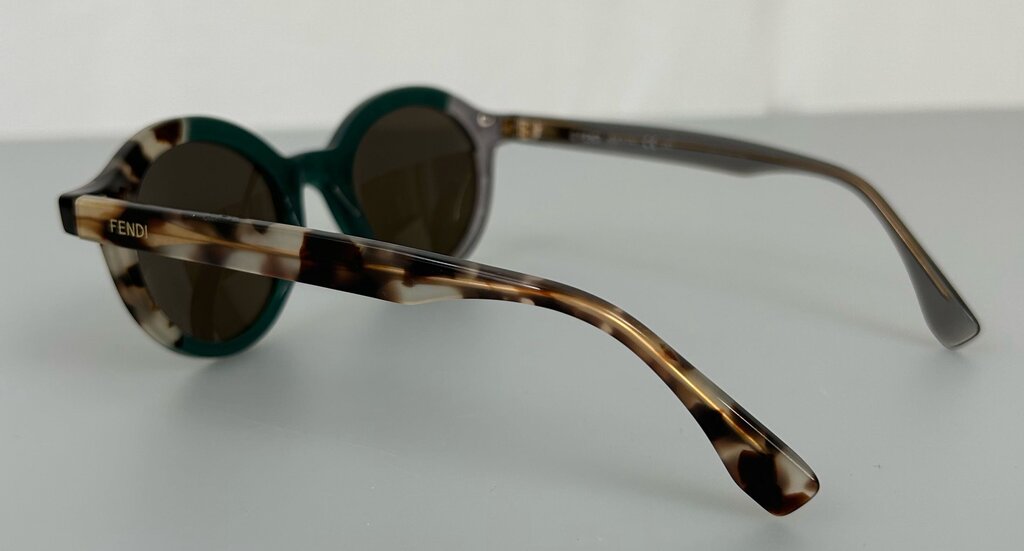 Fendi round tortoiseshell sunglasses