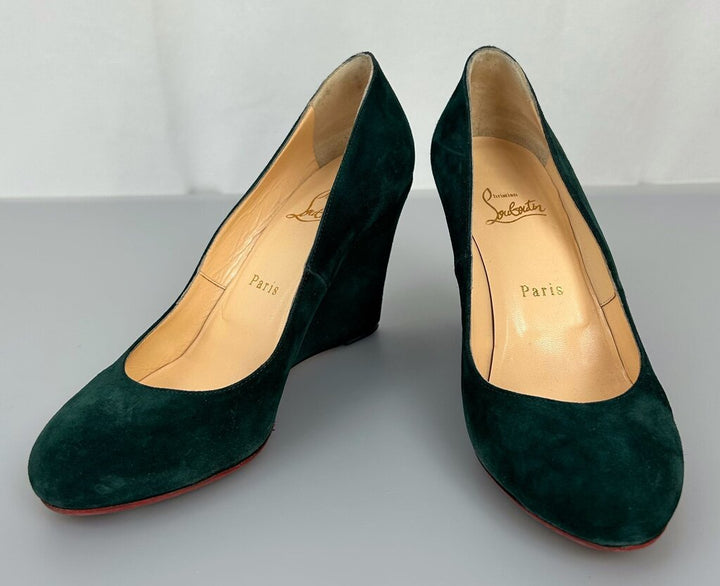 Christian Louboutin Suede Wedge (size 7.5)