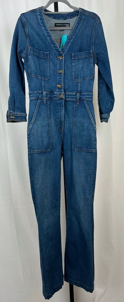 Savanna denim bootcut jumpsuit (size 8)