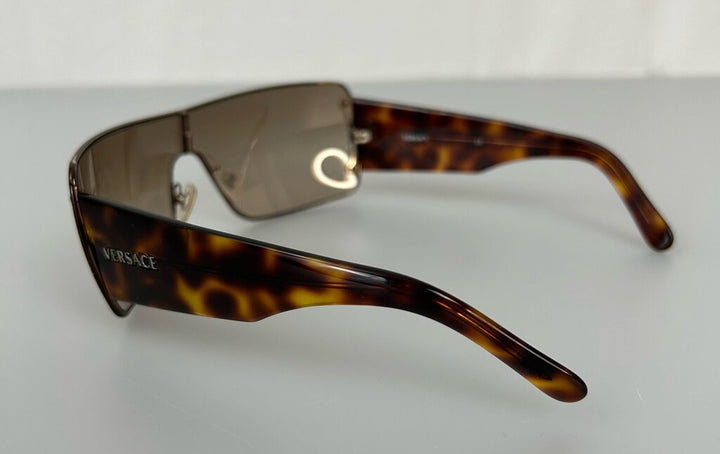 Versace Mod 2037 tortoiseshell shield sunglasses