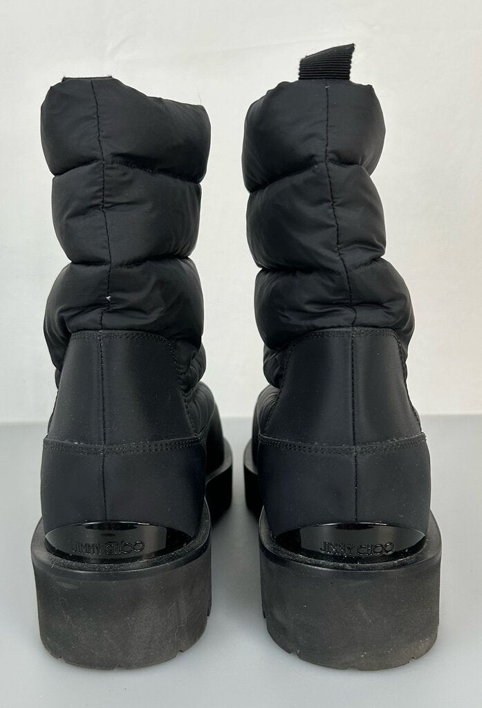 Jimmy Choo "Kai" nylon lug sole winter boot (size 9.5)