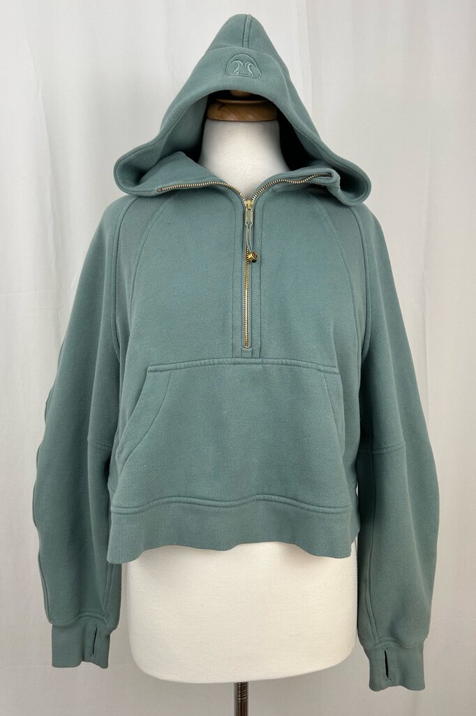 Lululemon scuba 1/2 zip cropped hoodie (M/L)
