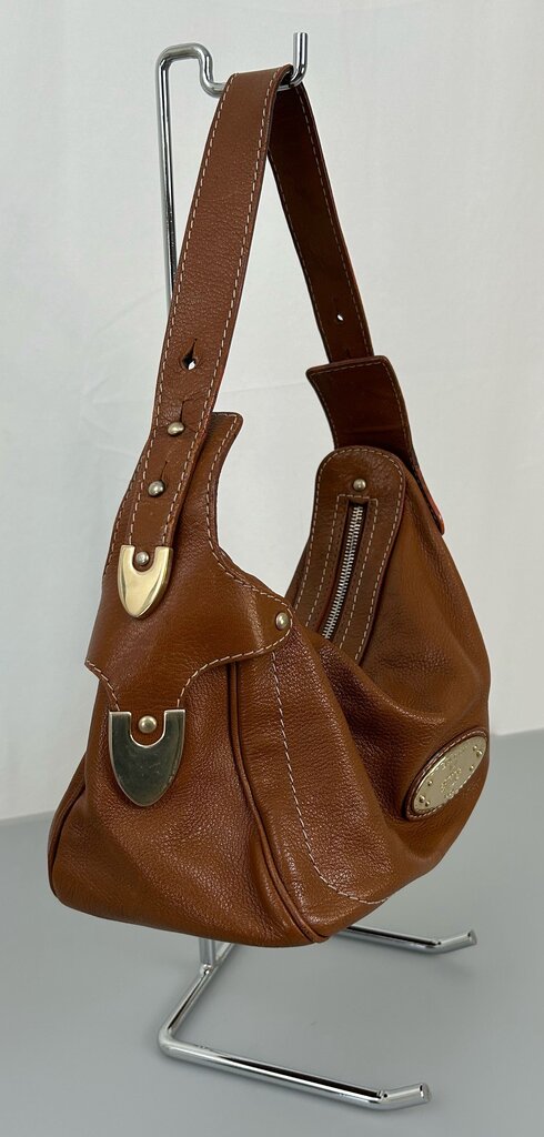 Bally vintage leather shoulder hobo bag