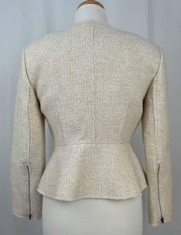 Theory NWT full zip tweed blazer (size 8)