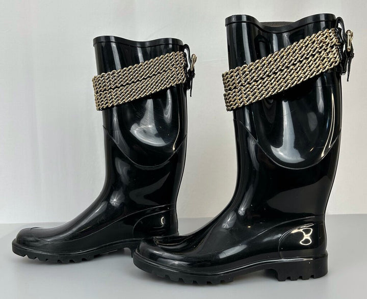 Burberry chain link rain boot (size 8.5)