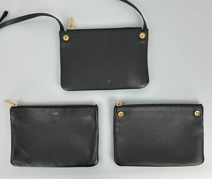 Celine "Trio" lambskin small crossbody