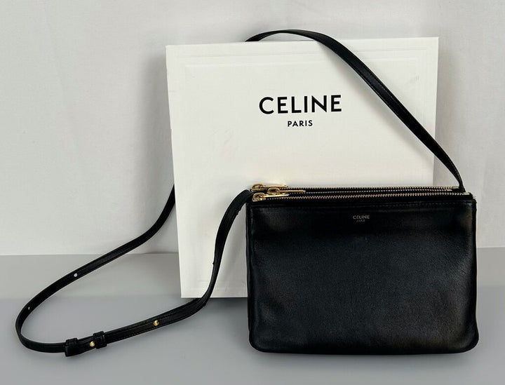 Celine "Trio" lambskin small crossbody