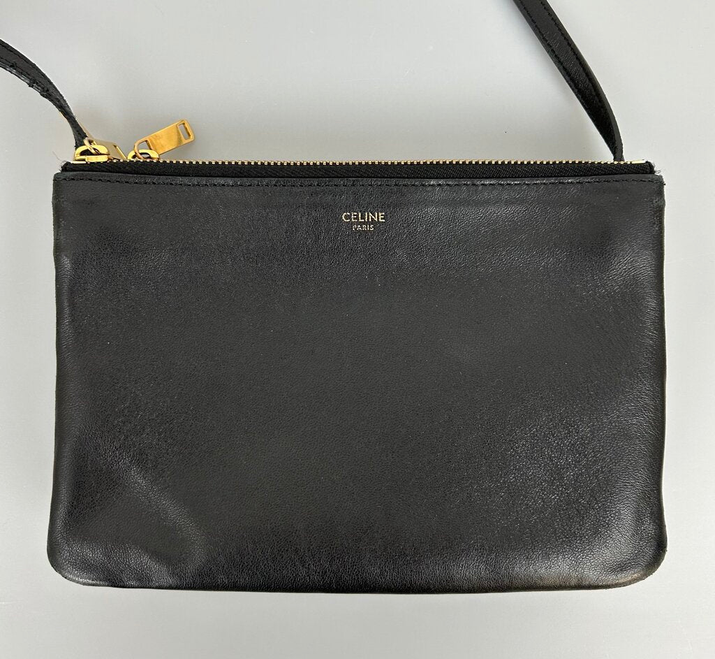 Celine "Trio" lambskin small crossbody