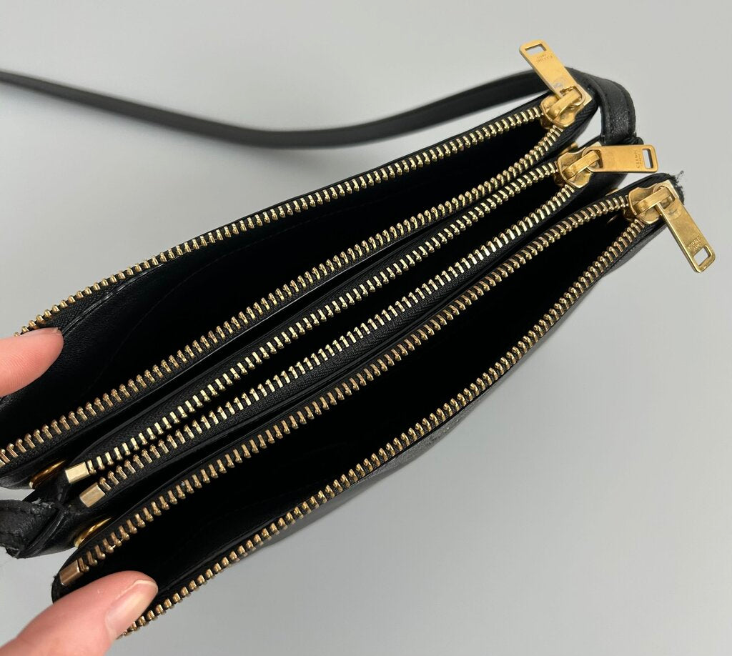Celine "Trio" lambskin small crossbody