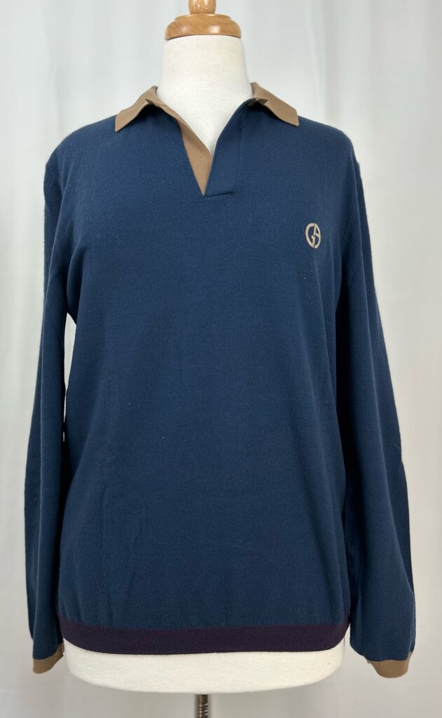 Giorgio Armani polo collar pullover (M)