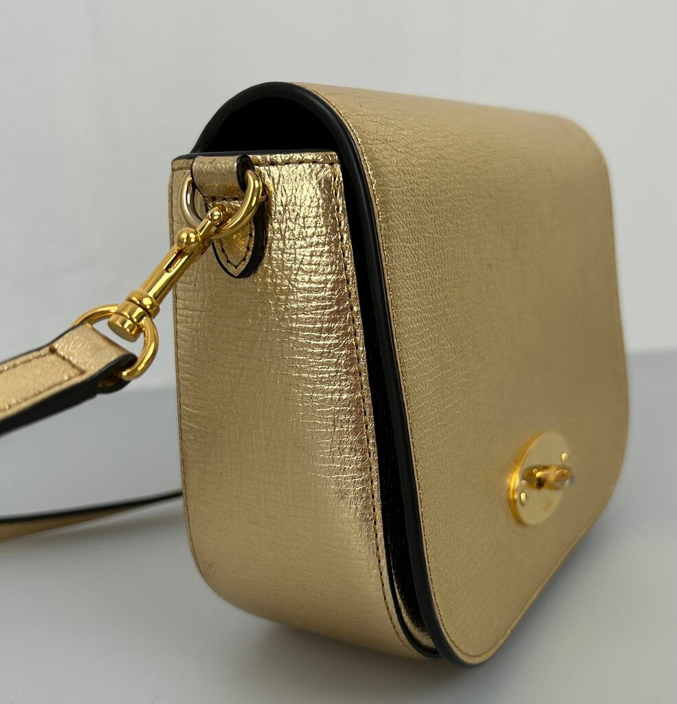 Mulberry metallic small crossbody