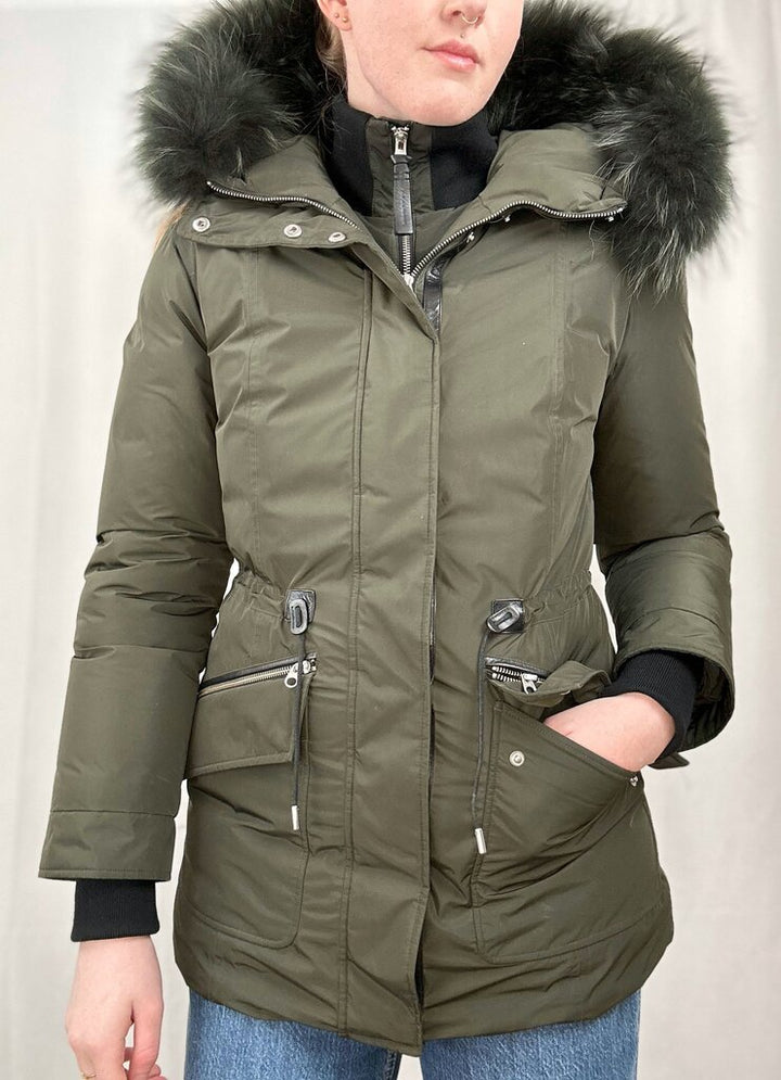 Mackage double zip puffer parka (M)