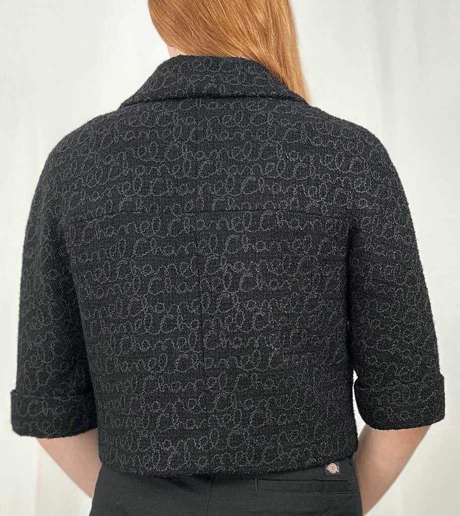 Chanel NWT 23B tweed cropped blazer (S)
