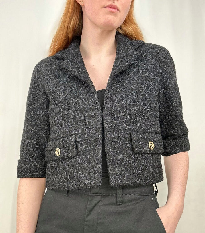 Chanel NWT 23B tweed cropped blazer (S)
