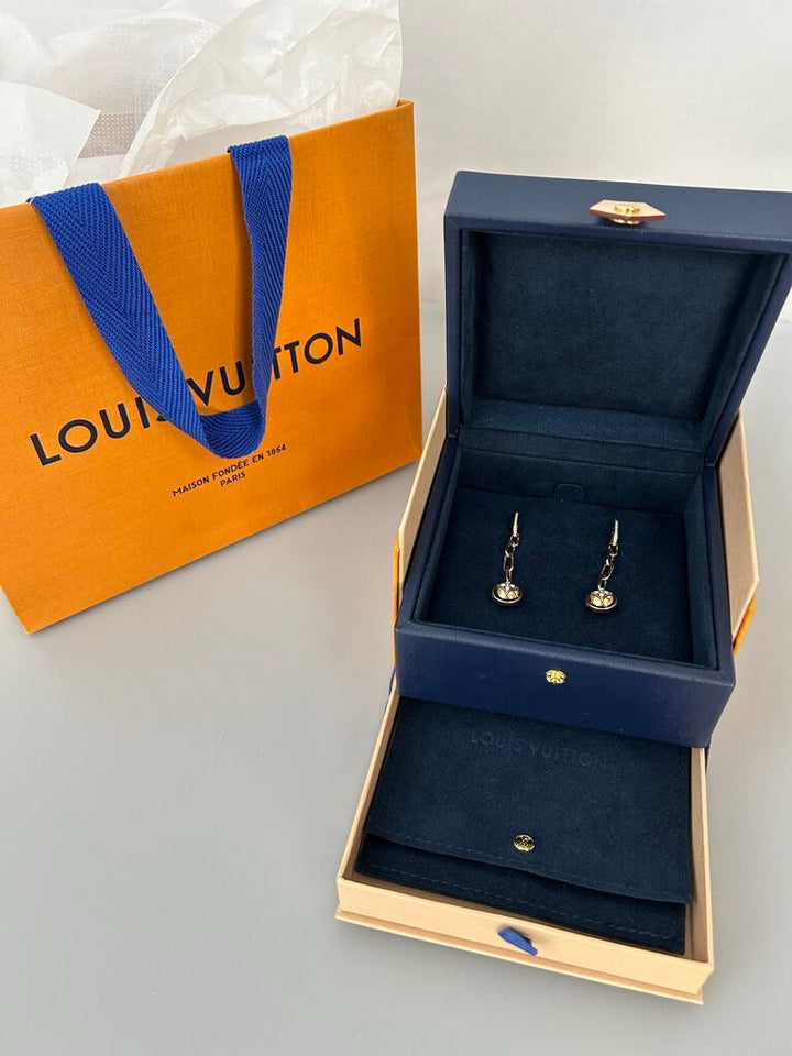 Louis Vuitton 18K gold B. Blossom drop studs