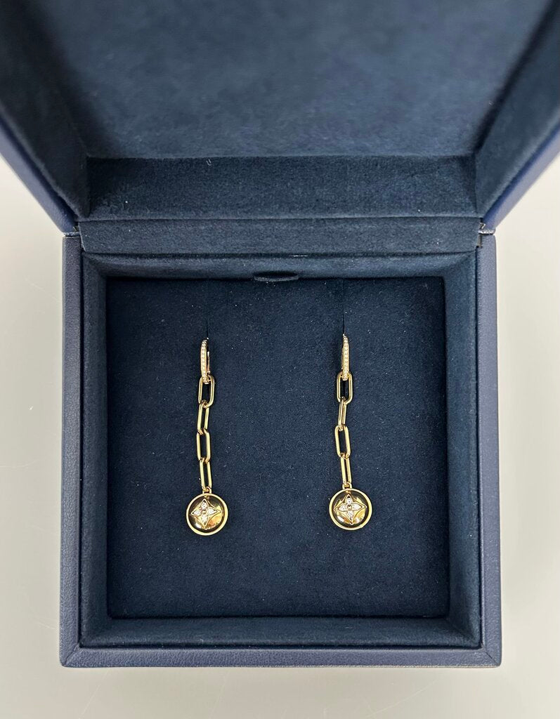Louis Vuitton 18K gold B. Blossom drop studs