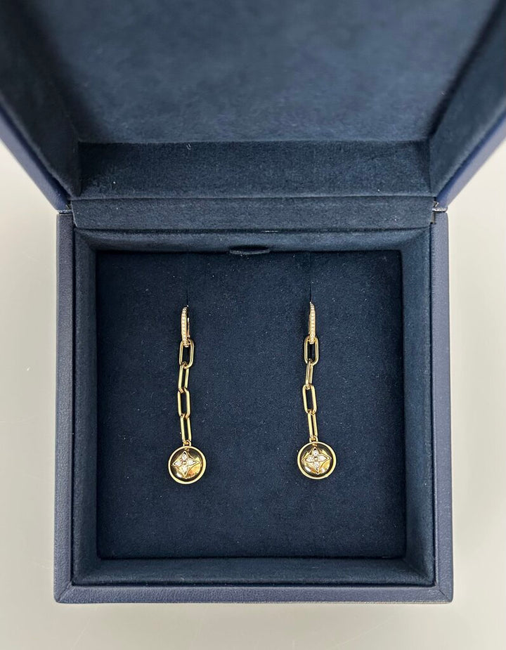 Louis Vuitton 18K gold B. Blossom drop studs