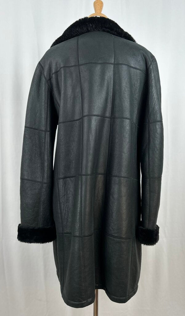 Christ shearling leather coat (L)