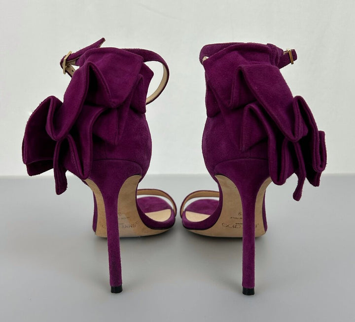 Jimmy Choo ruffle bow heels (size 8)