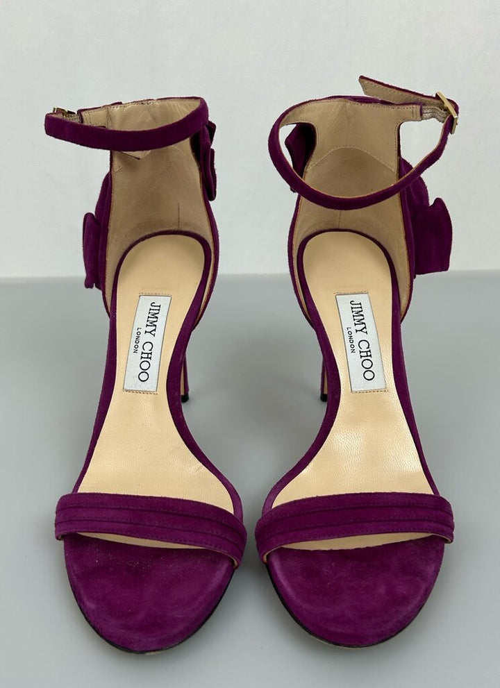 Jimmy Choo ruffle bow heels (size 8)