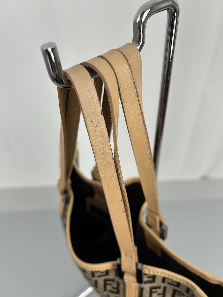 Fendi Zucchino fabric tote with pouch