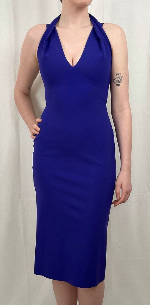 Greta Constantine (Holt Renfrew) halter midi shift dress (S)