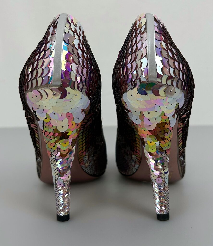Miu Miu sequin almond toe pumps (size 8)
