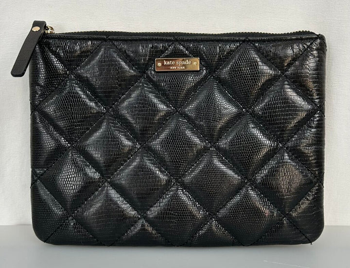 Kate Spade quilted makeup pouch