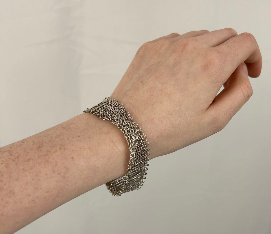 Tiffany & Co Elsa Peretti chainmail twist bracelet