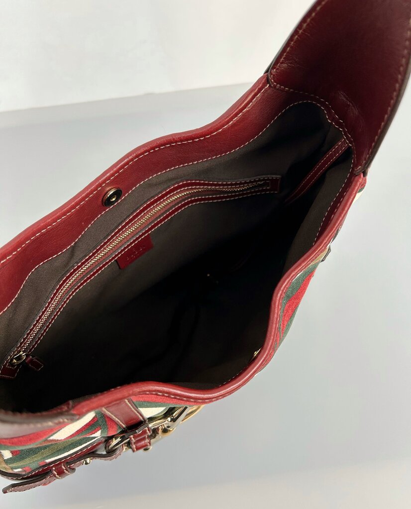 Gucci 85th Anniversary velvet horsebit hobo