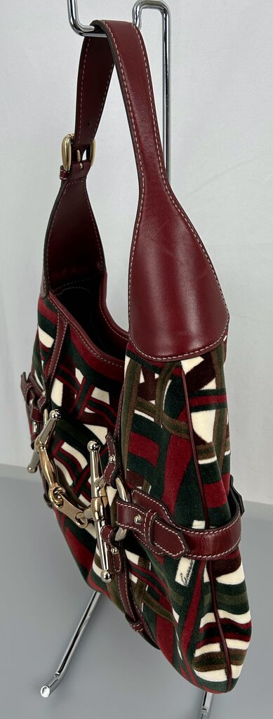 Gucci 85th Anniversary velvet horsebit hobo