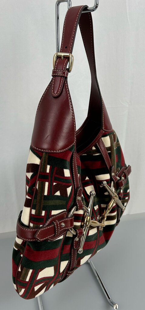 Gucci 85th Anniversary velvet horsebit hobo