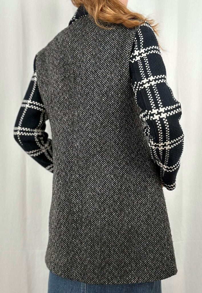 Desigual plaid/houndstooth wool jacket (M/L)