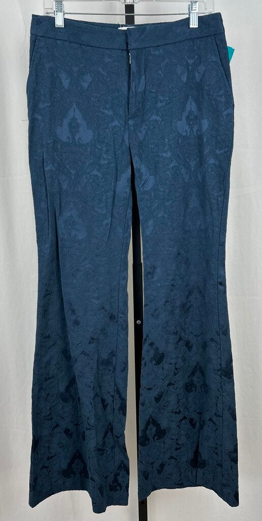 By Anthropologie damask print flare pant (size 10)