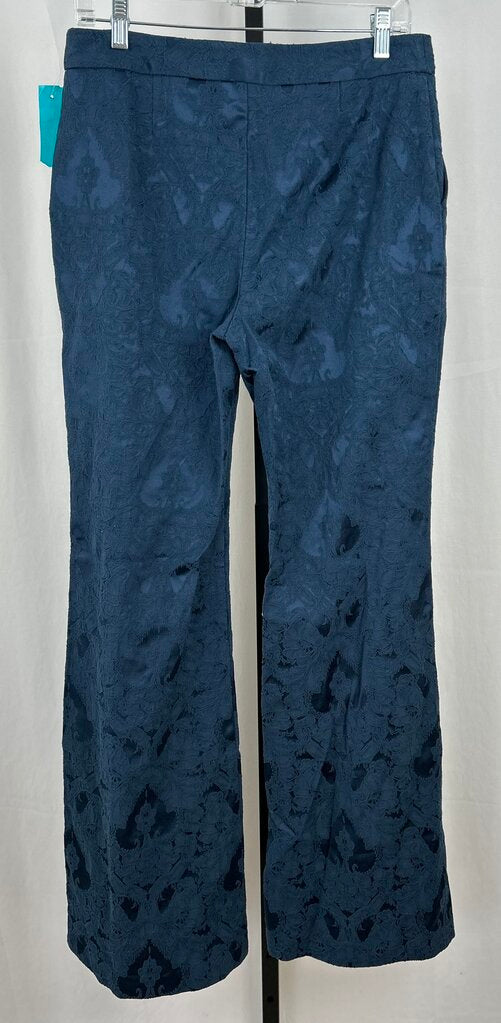 By Anthropologie damask print flare pant (size 10)