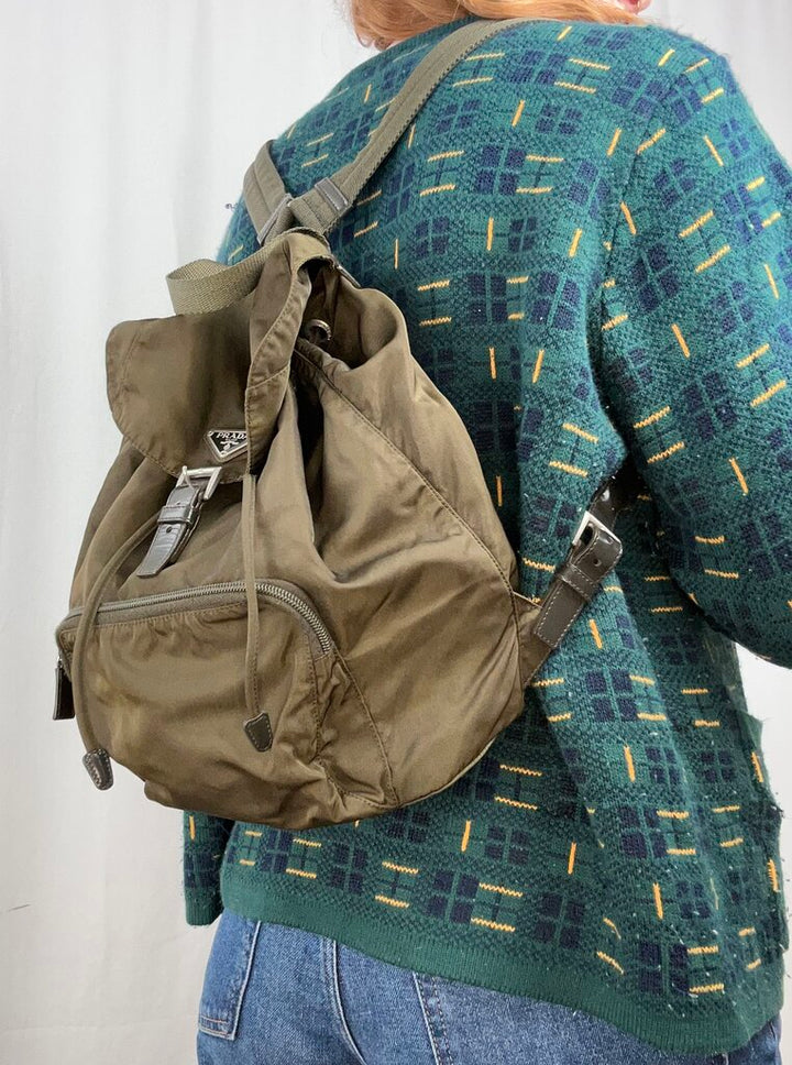 Prada small nylon backpack
