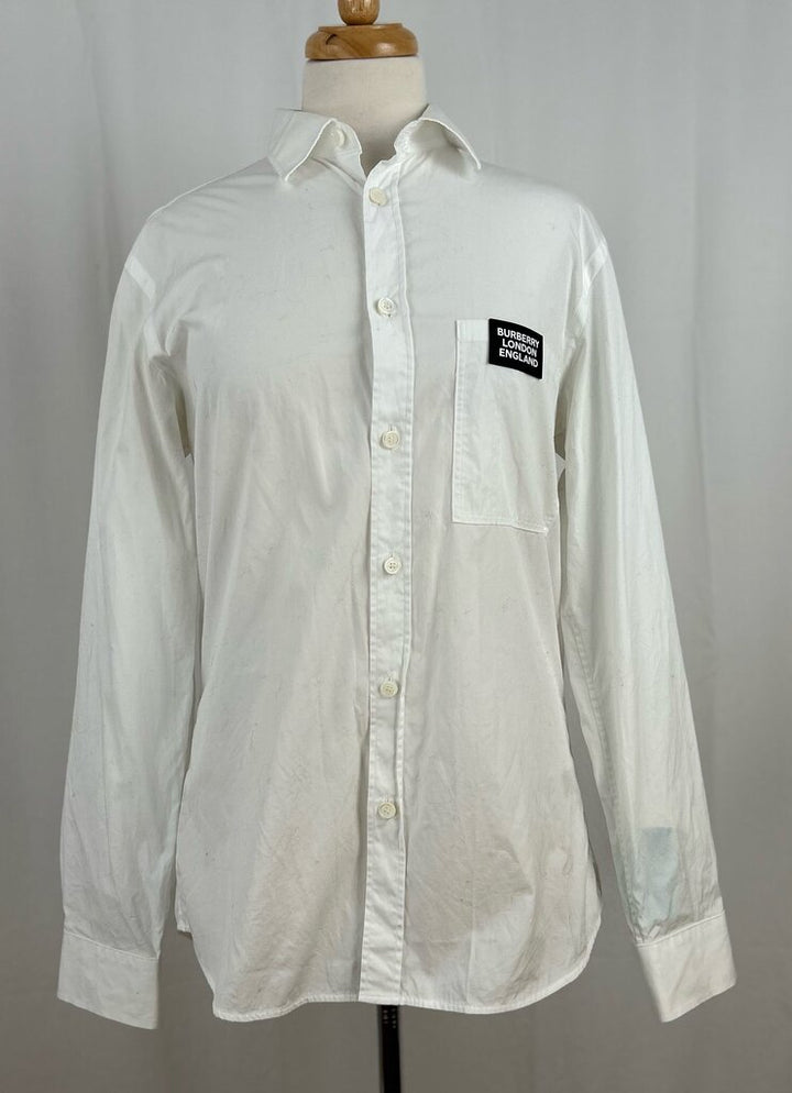 Burberry men's cotton button down (M)