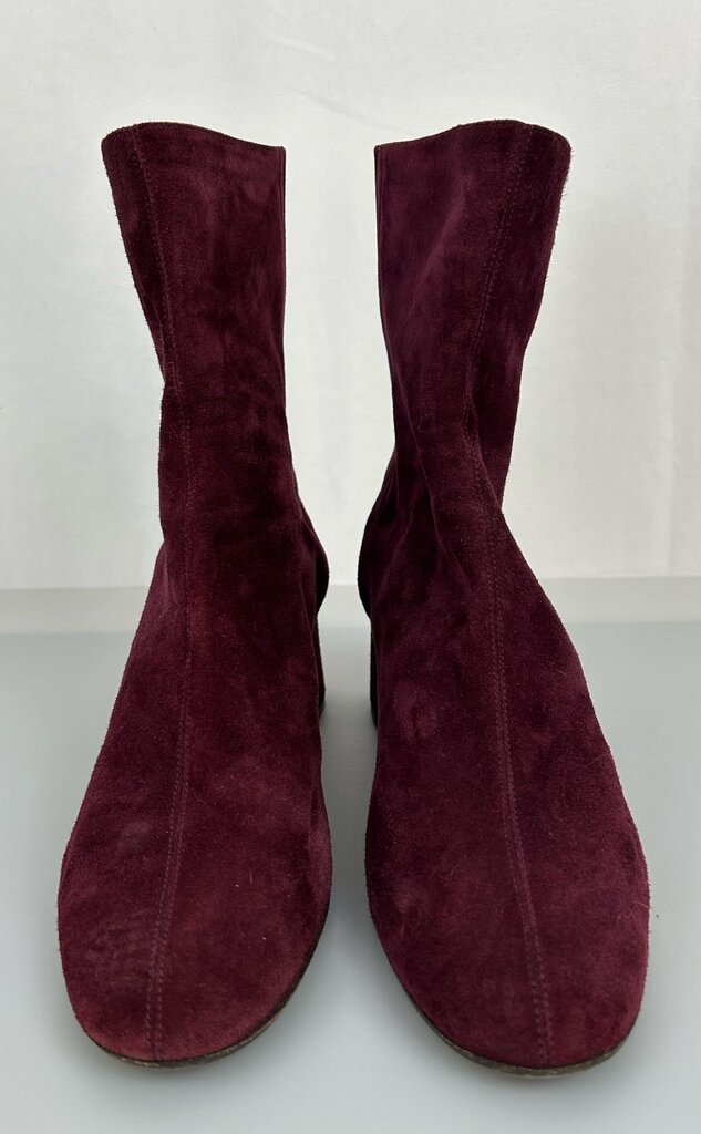 Aquazzura "St. Honore" suede ankle boot (size 9.5)