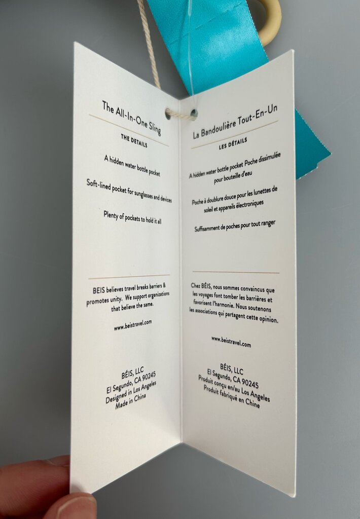 Beis NWT Sport Sling crossbody