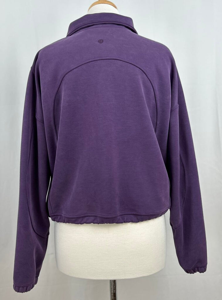 Lululemon brushed softstreme 1/2 zip pullover (size 10)